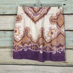 J. Crew linen mini skirt